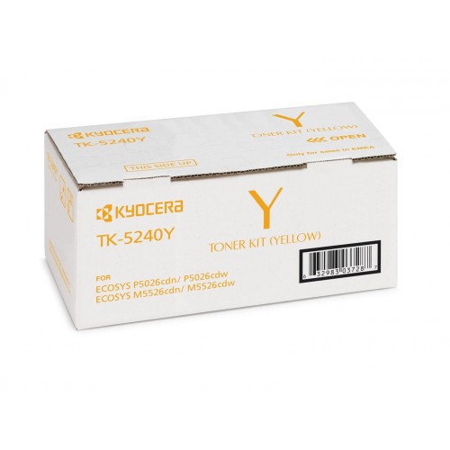 KYOCERA Тонер-картридж TK-5240Y для P5026cdn/cdw, M5526cdn/cdw 1T02R7ANL0